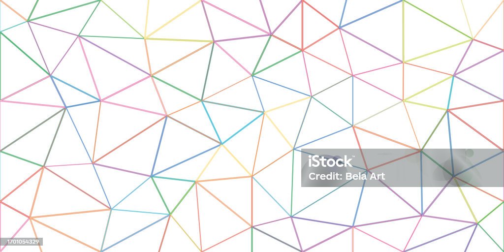 Connected Triangle Abstract Conceptual Design Of Connected Colored Triangles Stock Illustration ...