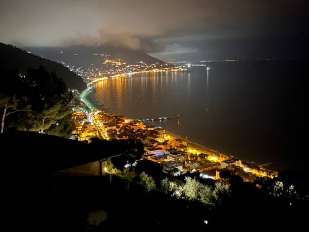 istock Laigueglia at night seen from Colla Micheri 1701092281