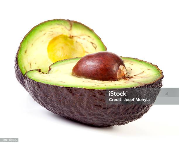 Dimezzato Avocado - Fotografie stock e altre immagini di Avocado - Avocado, Marrone, Alimentazione sana