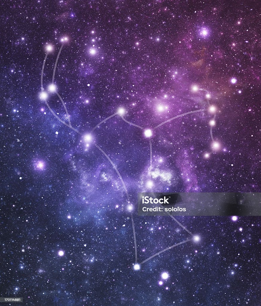 The Stars constellation of Orion Representation of the constellation Orion (Ori), one of the modern constellations Constellation Stock Photo