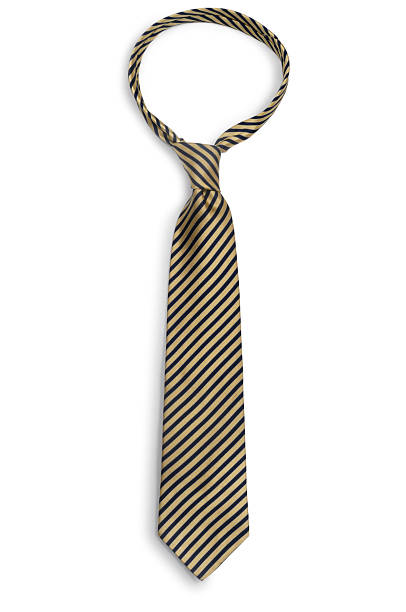 krawatte - necktie yellow windsor knot isolated stock-fotos und bilder