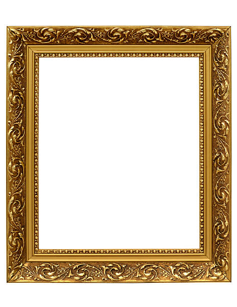 istock Antique Golden Ornate Picture Frame with Clipping Path 170115575