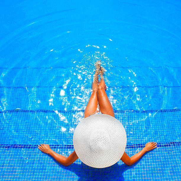 6,700+ Swimming Pool Hat Poolside Women Stock Photos, Pictures &  Royalty-Free Images - iStock