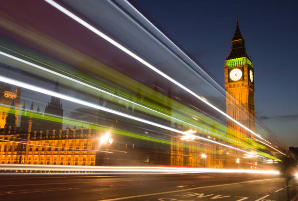 국회의사당 런던, 영국 - london england victorian style big ben dark 뉴스 사진 이미지