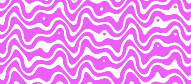 Vector illustration of Background pattern of rippled, wavy lines