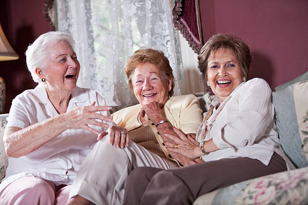 istock Elderly women on living room sofa 170121787