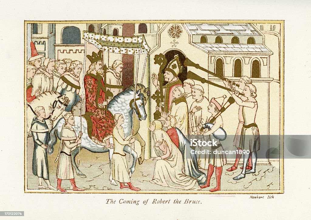 Robert the Bruce - Illustration de Joueur de flûte libre de droits