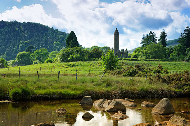 The old irish monastic site in Glendalough (County Wicklow, Ireland).