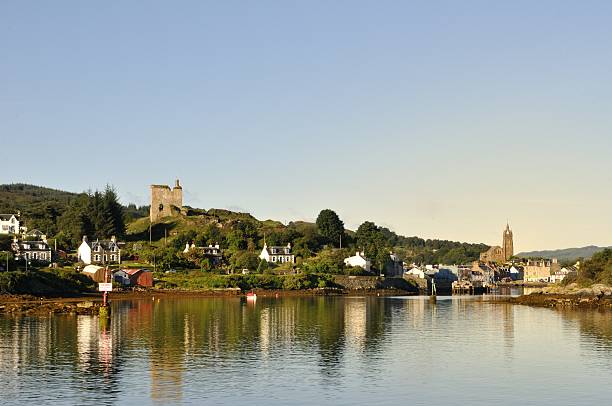 Tarbet - Loch Fyne Tarbet, Loch Fyne shot at dawn. loch fyne stock pictures, royalty-free photos & images