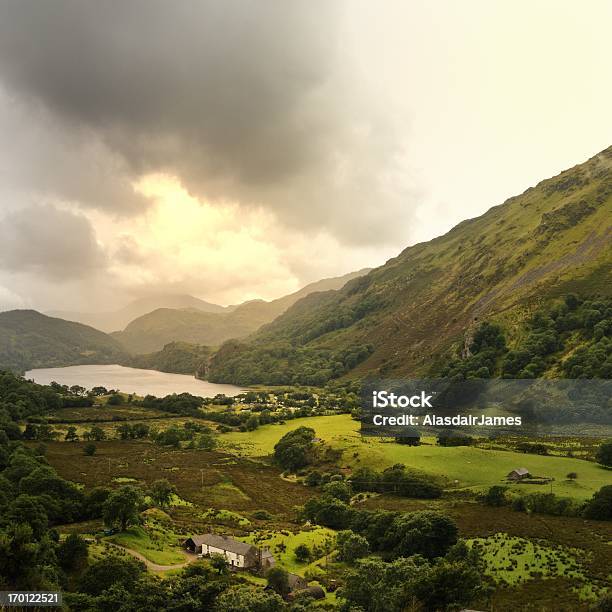 Nant Gwynant Dramatic Sky Stock Photo - Download Image Now - Nant Gwynant, Wales, Agricultural Field