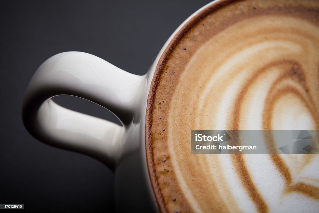 Cafe Latte Schaumstoff-Art - Lizenzfrei Kaffee - Getränk Stock-Foto