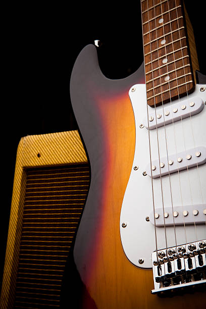 istock Classic Electric Guitar and Amp Still Life 170130019