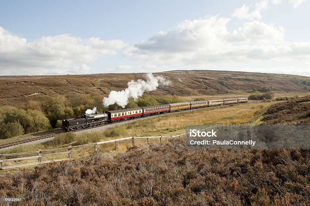 Tren North York Moors - Foto de stock de Tren de vapor libre de derechos
