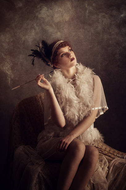 istock retro woman smoking cigarette 170134684