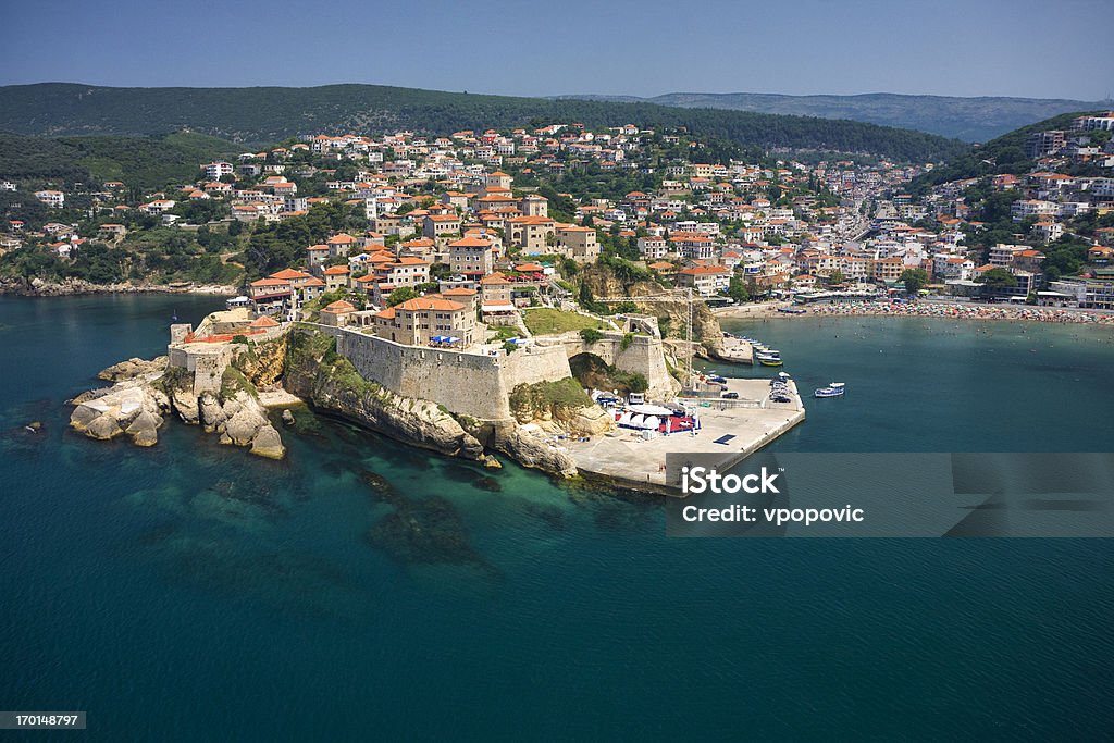 Ulcinj, Montenegro (vista aérea) - Foto de stock de Ulcinj libre de derechos