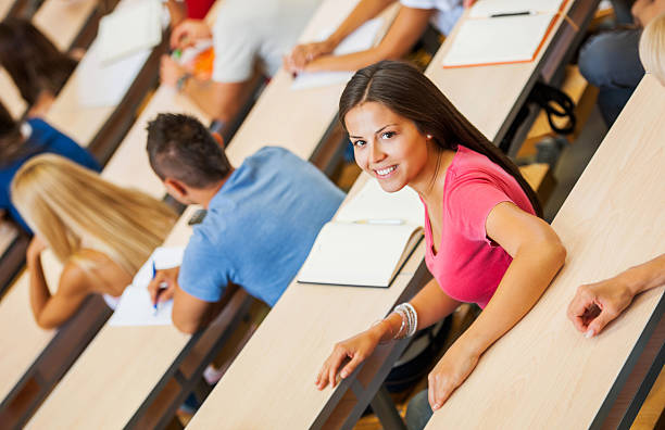 istock Cheerful female student turning towards camera. 170155579