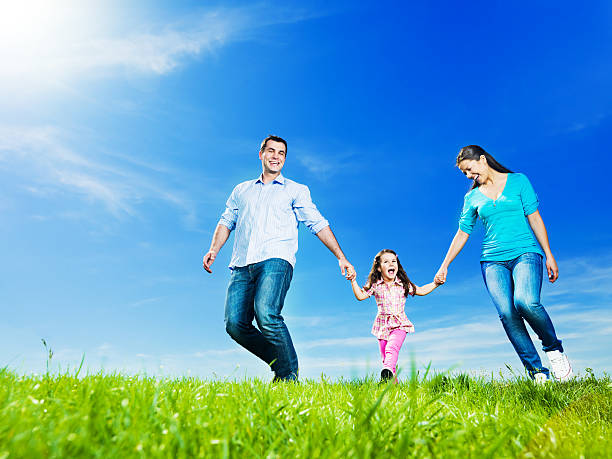 istock Happy family in park taking a walk 170155922