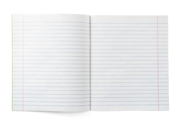istock School Notebook with Lined Pages Isolated  on White Background. File with Clipping Path. 1701564077