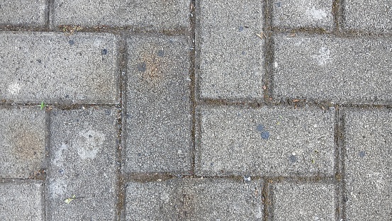 background texture of paving blocks on the road. copy space.