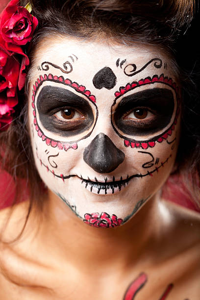 2,900+ Day Of Dead Face Paint Stock Photos, Pictures & Royalty-Free ...