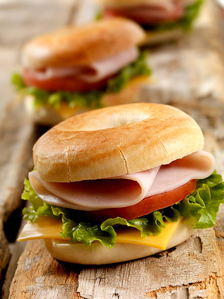 istock Mini Turkey Bagel Sandwiches 170159982