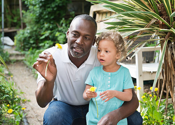 In the garden with Granddad
