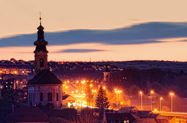 istock Eger Old Town view in night 170160550