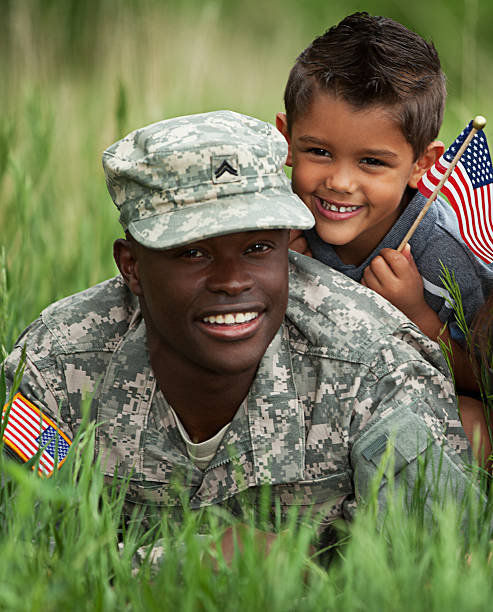 istock Real American Soldier & Son Outdoor 170160624