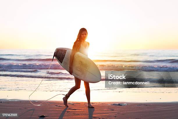 Surfer Girl Stock Photo - Download Image Now - Beach, California, Elegance