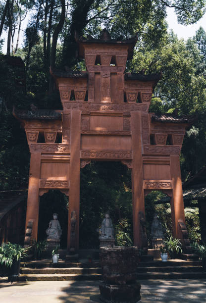 istock Chinese monuments, traditional ancient buildings, exquisite carvings 1701621528