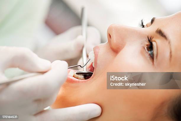 At The Dentist Stock Photo - Download Image Now - Dentist, Adult, Adults Only