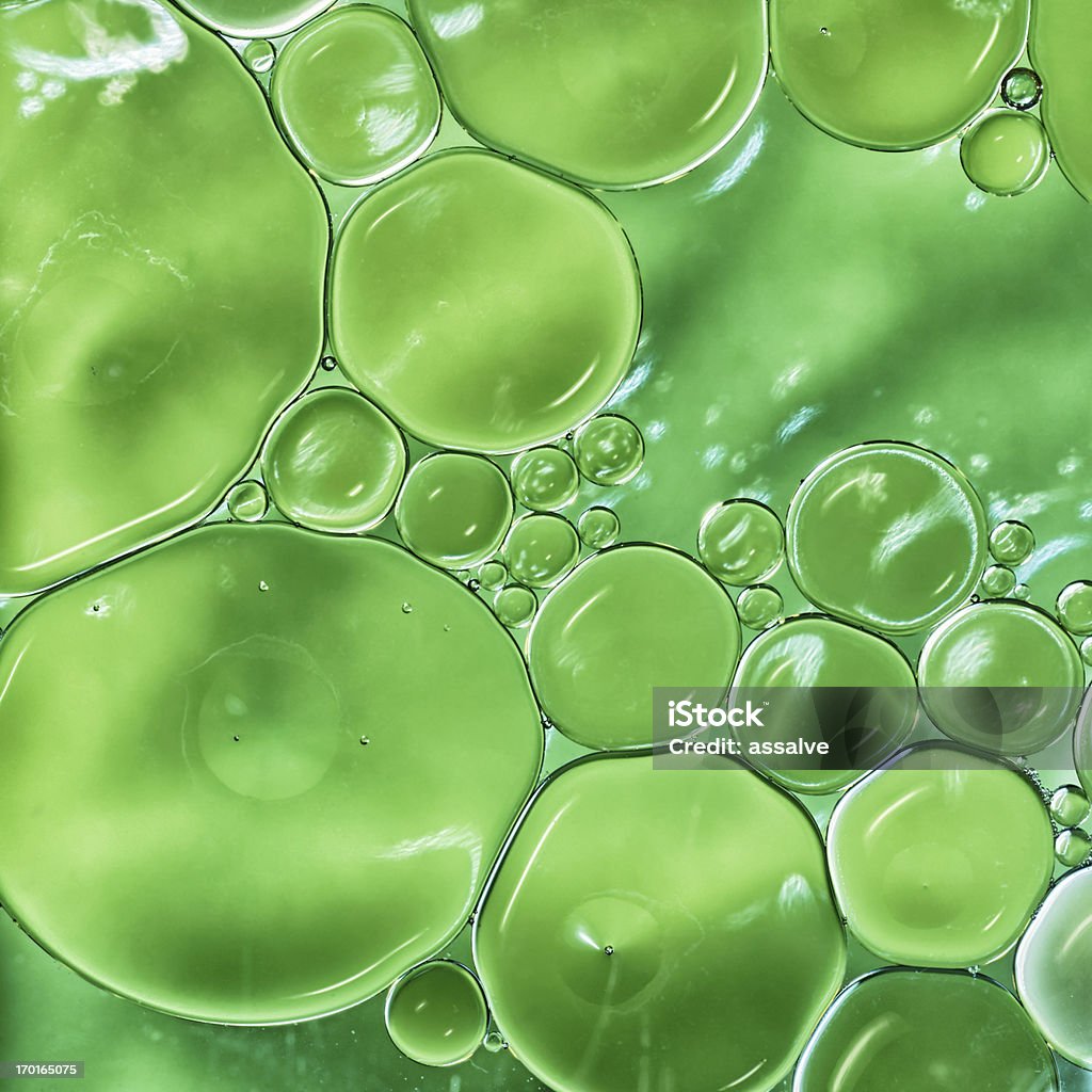 油、水の抽象的な背景 - マクロ撮影のロイヤリティフリーストックフォト