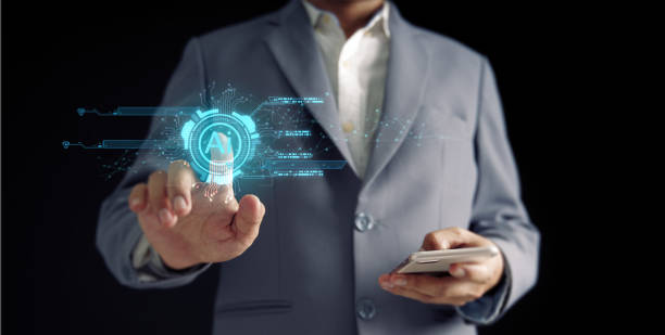 istock IT concept Businessman showing graphics like A.I. connecting the global internet with artificial intelligence AI, using commands to create future technological changes. 1701659494