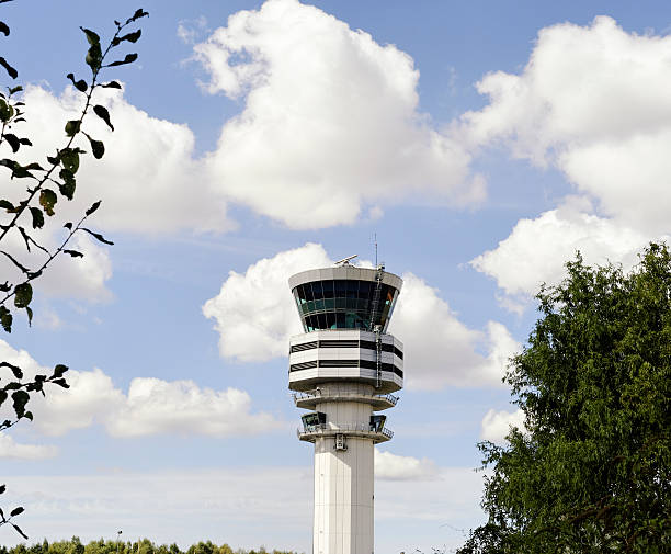 istock Air traffic control tower at Brussels Airport,Belgium 170168813