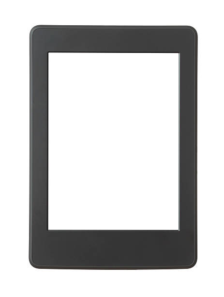 istock Black and white graphic of Ebook reader on white background. 170168883