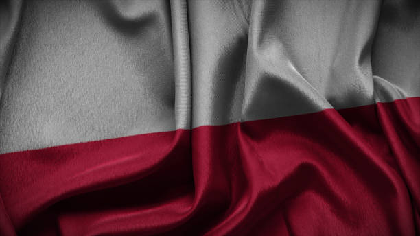 istock Poland national flag of background. 1701708220