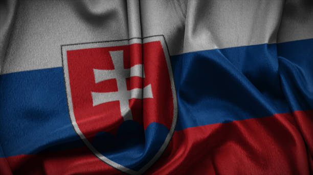 istock Slovakia national flag of background. 1701708283