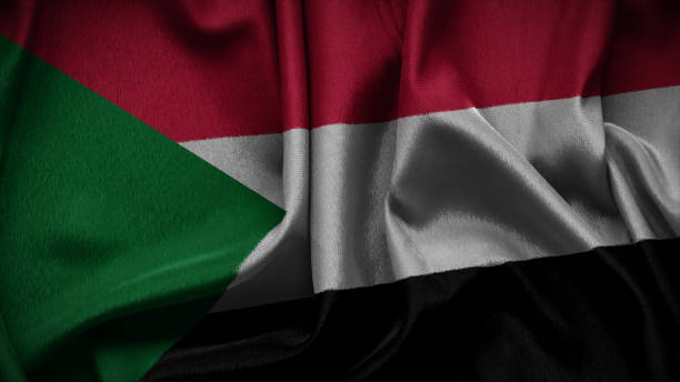 istock Sudan national flag of background. 1701708304