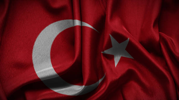 istock Turkey national flag of background. 1701708368
