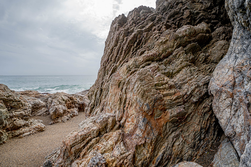 A rocky coastline in the Cape Province, South Africa