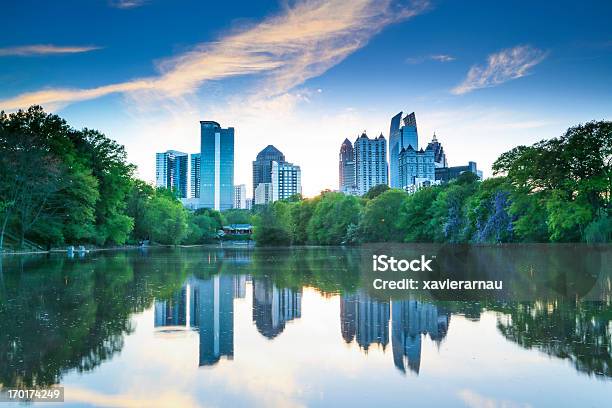 Piedmont Park Stock Photo - Download Image Now - Atlanta - Georgia, Georgia - US State, Urban Skyline