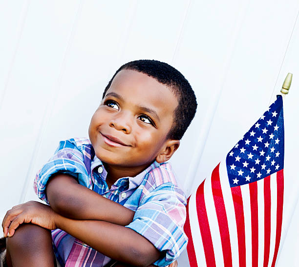marzysz o lepszej przyszłości - patriotism child american culture flag zdjęcia i obrazy z banku zdjęć