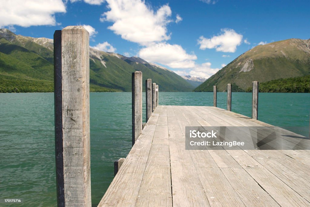 Lake Rotoiti, Nelson Lakes National Park, Nowa Zelandia - Zbiór zdjęć royalty-free (Lato)