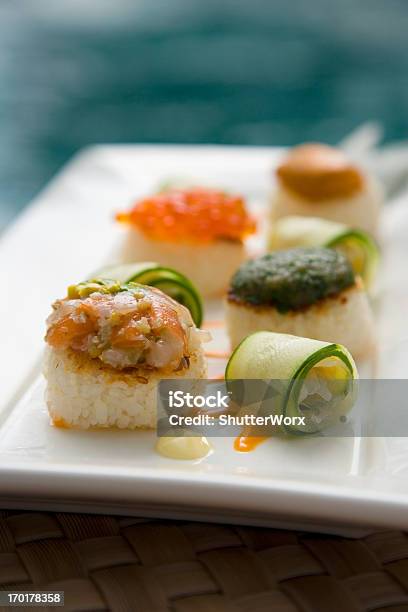 Giapponese Sushi - Fotografie stock e altre immagini di Alimentazione sana - Alimentazione sana, Antipasto, Asia