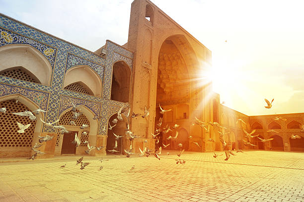 le jami masjid-je, isfahan, iran - friday mosque photos et images de collection