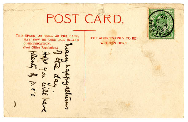 postkarte von stalham, norfolk, 1905 - 1905 stock-fotos und bilder