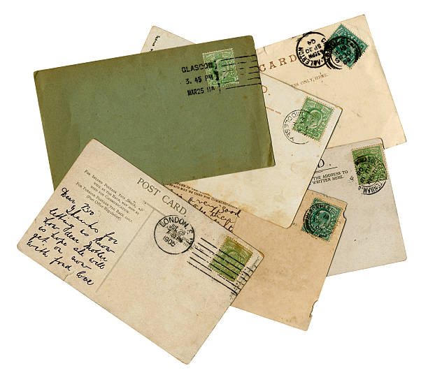 группа британского эдвардиан почтовый истории - old envelope стоковые фото и изображения