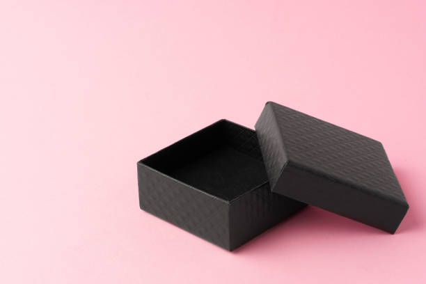 istock Small jewelry box on pink studio background 1701805429