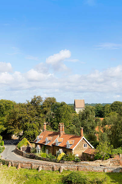 istock Old cottages in Castle Rising village, Norfolk 170180573