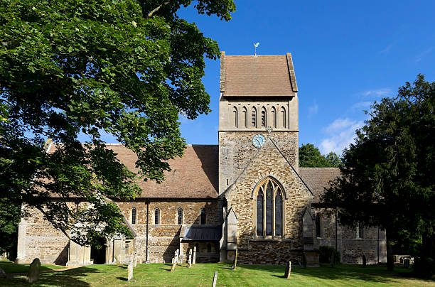 The exterior of Christ Church, Sandown, in the seaside resort town of Sandown on the Isle of Wight, UK.